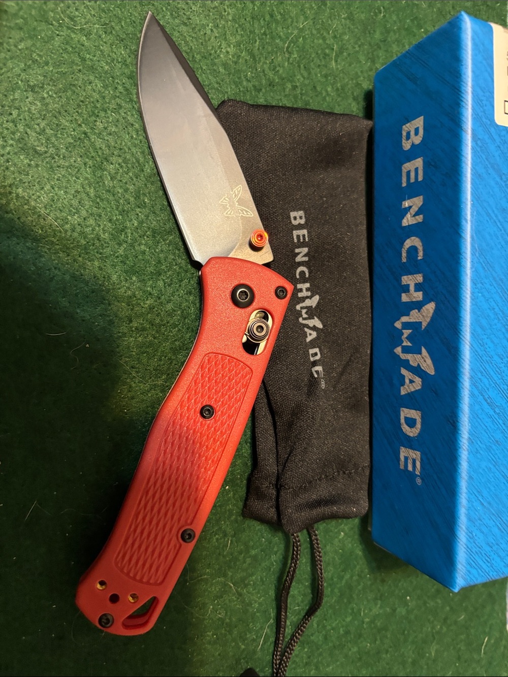 Benchmade Red Handle Folding Pocket Knife – Lightweight EDC Blade